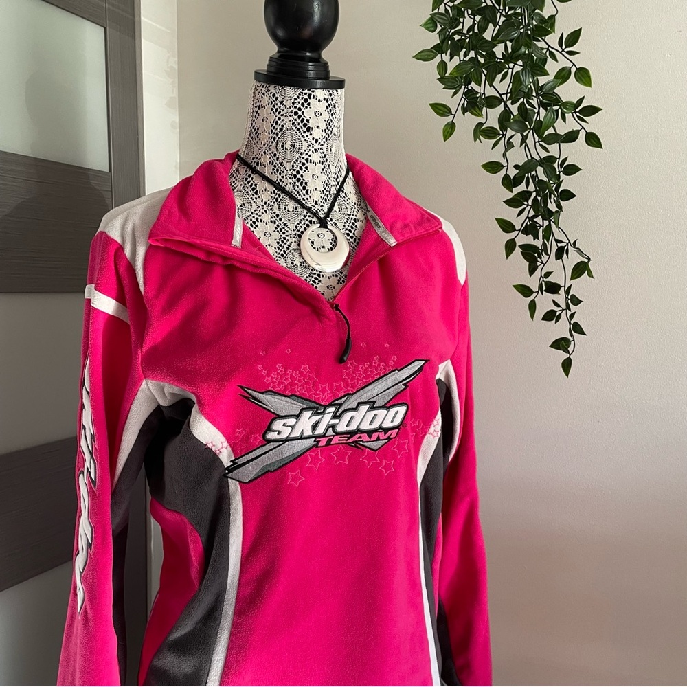 Ski-Doo Team Vibrant Pink Fleece Jacket
